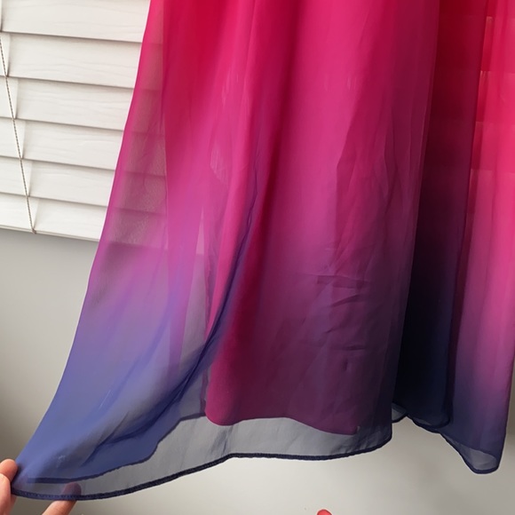 Cynthia Steffe Sara Ombré Halter Maxi Dress Size 2 - Picture 14 of 16